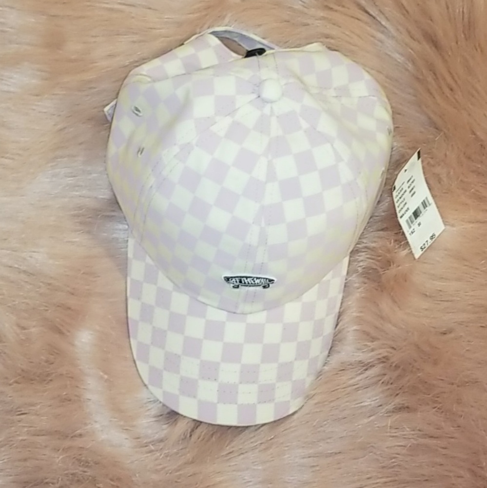Van's Pink Checkered Hat